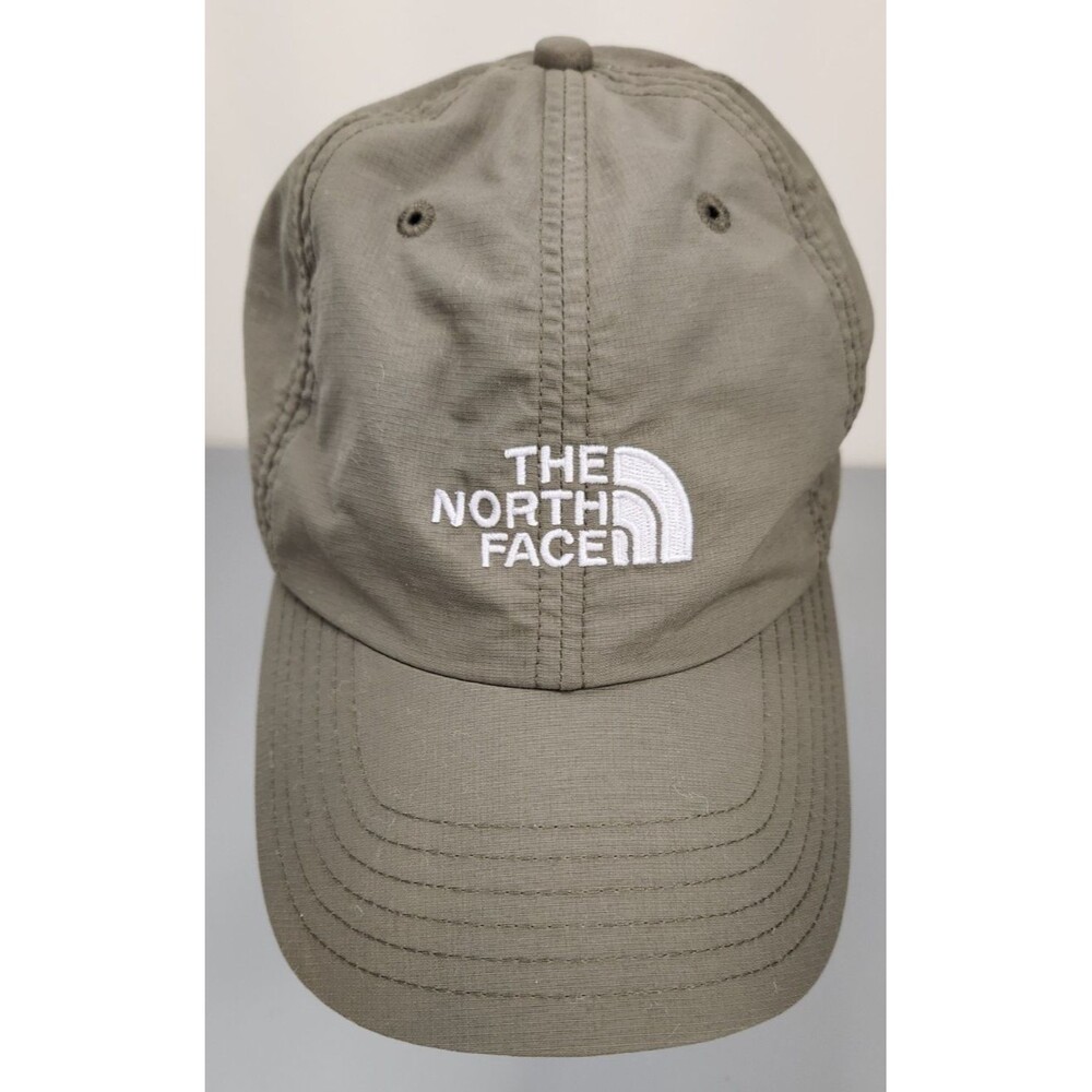 The North Face Olive Green Baseball Cap with White Logo